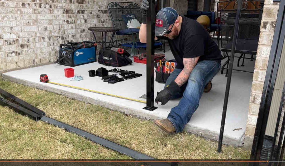 how to build a wrought iron fence