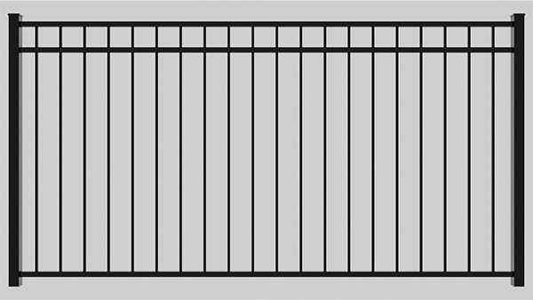 iron-panel-designs | flat-top-double-rail | inspired-ironworks-iron-fence-panel-designs