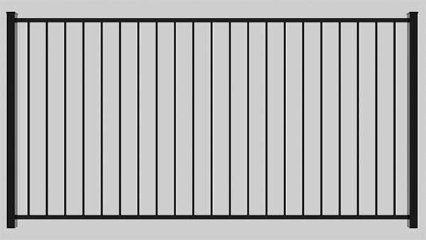 flat-top-wrought-iron-fence-panel | iron-fence-blueprint