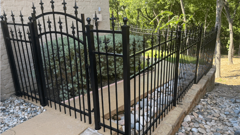 iron fence painting plano 3-min plano wrought iron fence restoration | iron fence repair Inspired Ironworks